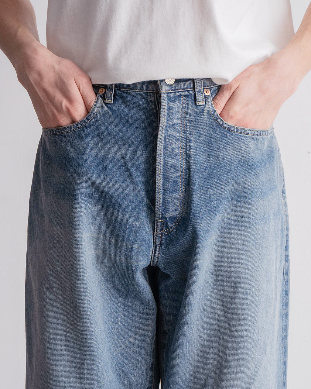 【SALE!30%OFF】ブラームス ルーツストック 13.5oz Denim Pants Wide デニムパンツ ワイド bROOTS25S8USD 正規取扱店
