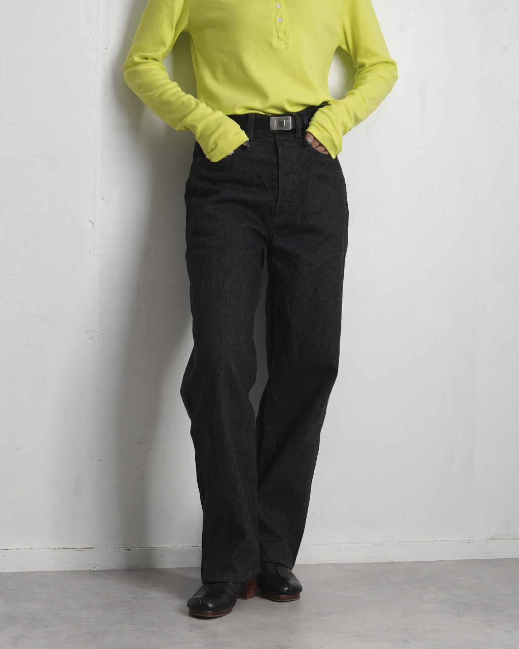 ブラームス ルーツストック 13.5oz デニム パンツ ナロー サルファーブラック 13.5oz Denim Pants Narrow bROOTS24F10正規取扱店