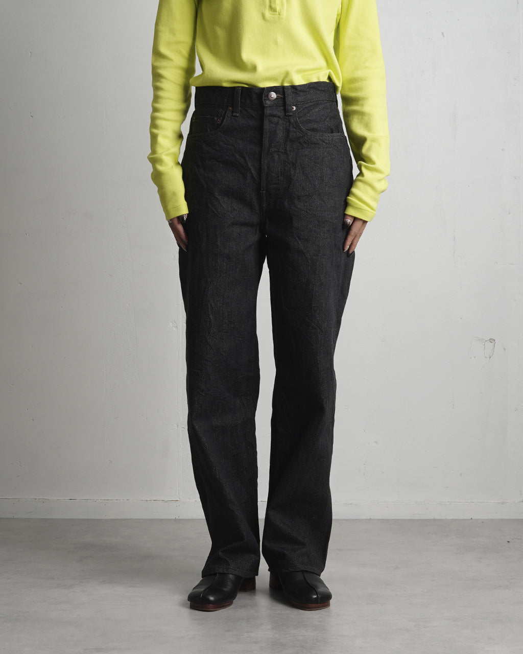 ブラームス ルーツストック 13.5oz デニム パンツ ナロー サルファーブラック 13.5oz Denim Pants Narrow bROOTS24F10正規取扱店