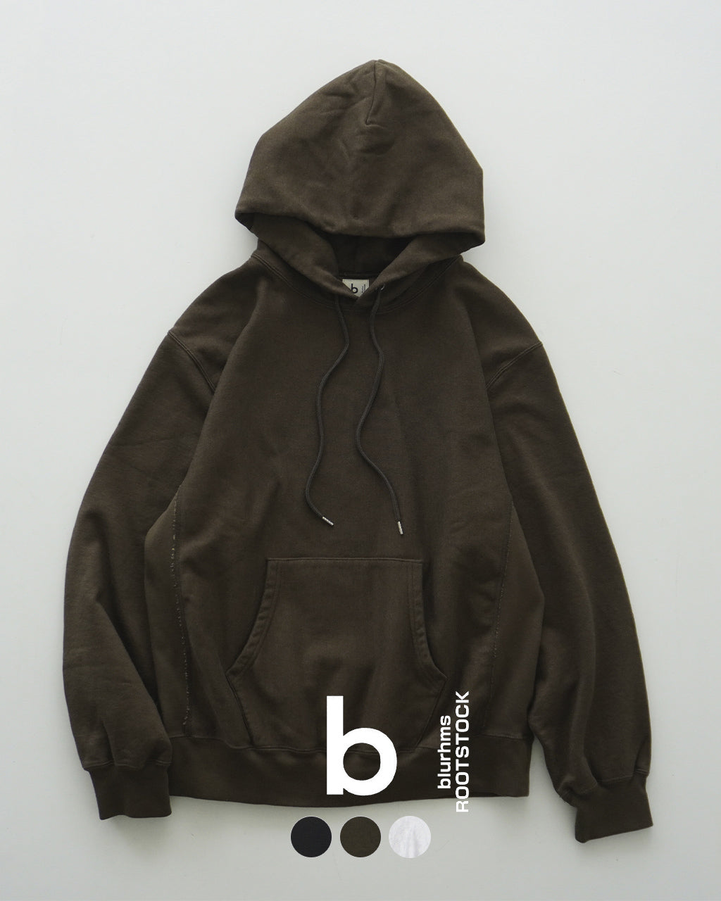 blurhms ROOTSTOCK ブラームス ルーツストック パーカー スウェット フーディ プルオーバー Soft&Hard Sweat  Hoodie P/O bROOTS24F22【送料無料】正規取扱店