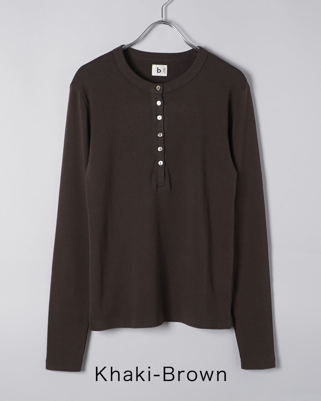 【SALE!30%OFF】ブラームス ルーツストック クラシック リブ ヘンリーネック カットソー Classic Rib Henley-neck L/S bROOTS24F006W正規取扱店