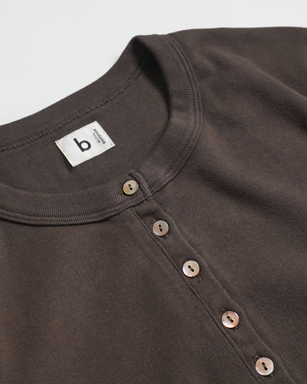 【SALE!30%OFF】ブラームス ルーツストック クラシック リブ ヘンリーネック カットソー Classic Rib Henley-neck L/S bROOTS24F006W正規取扱店