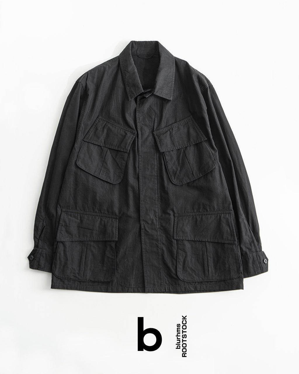 【アウトレット!30%OFF】blurhms ROOTSTOCK ブラームスルーツストック コンバット トロピカル ジャケット C/N OX Combat Tropical Jacket bROOTS25S3 【送料無料】正規取扱店