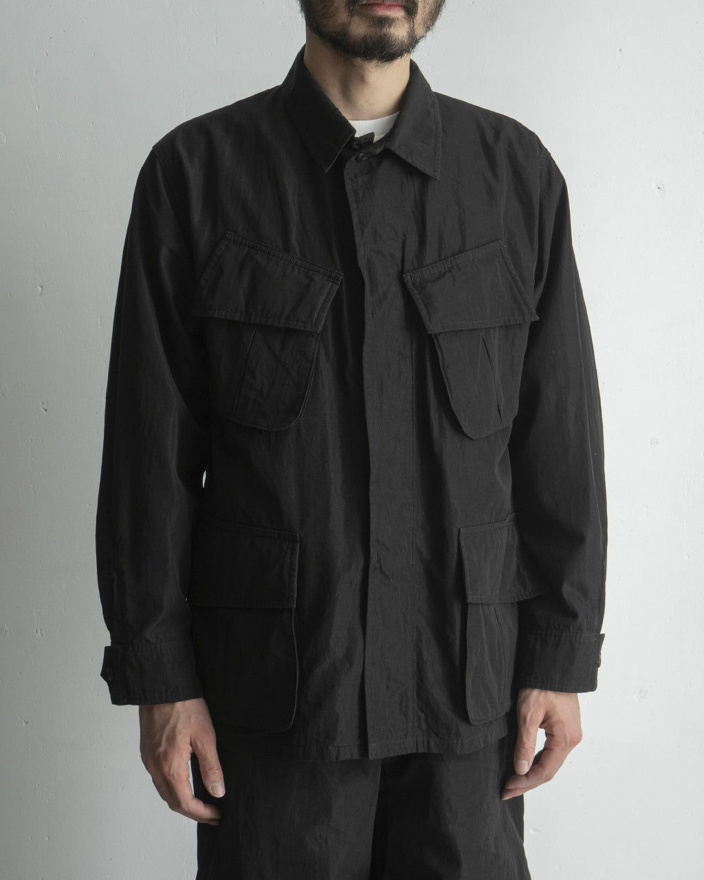 【アウトレット!30%OFF】blurhms ROOTSTOCK ブラームスルーツストック コンバット トロピカル ジャケット C/N OX Combat Tropical Jacket bROOTS25S3 【送料無料】正規取扱店