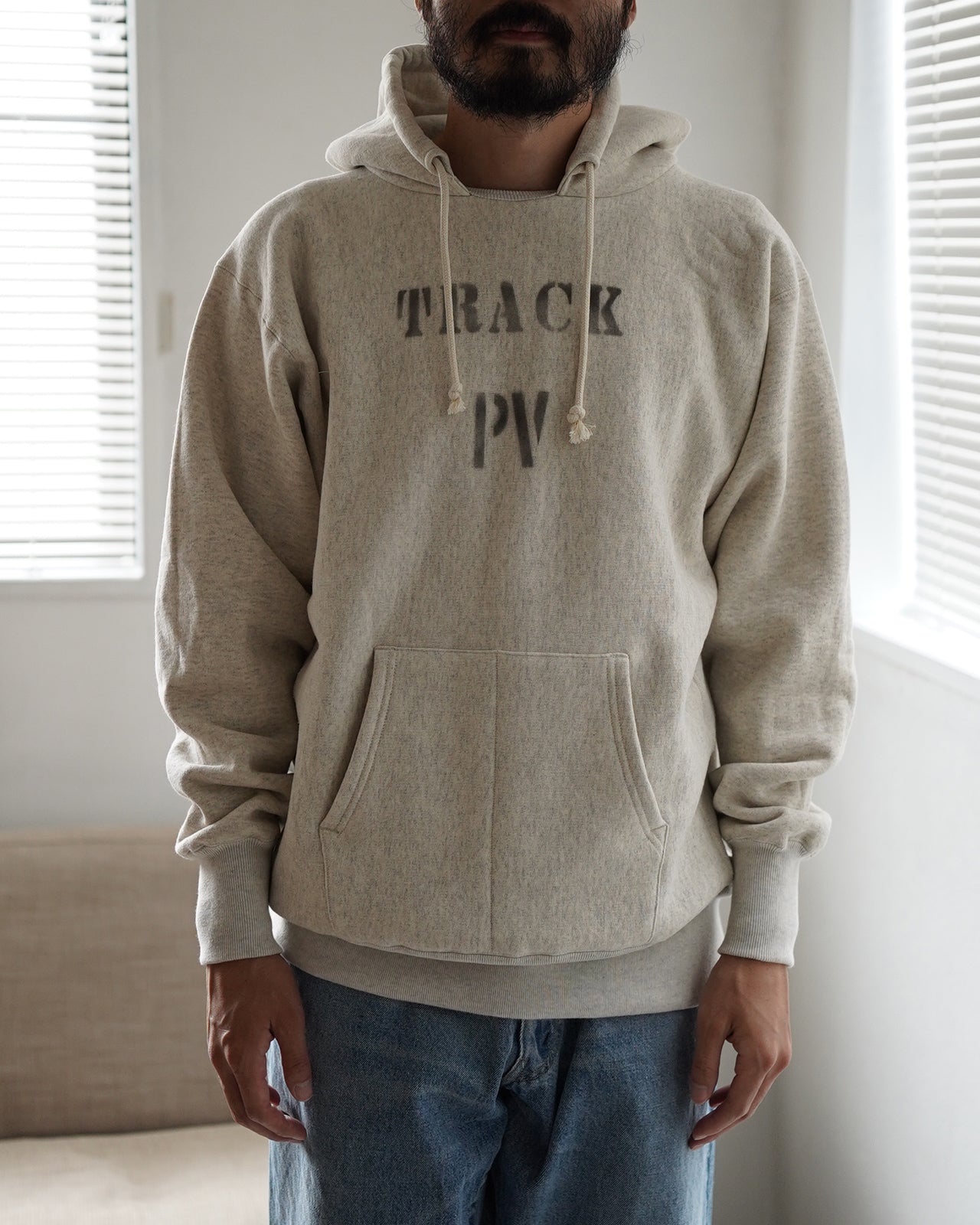 REVERSE WEAVE PULL OVER AFTER HOODED C3-A117