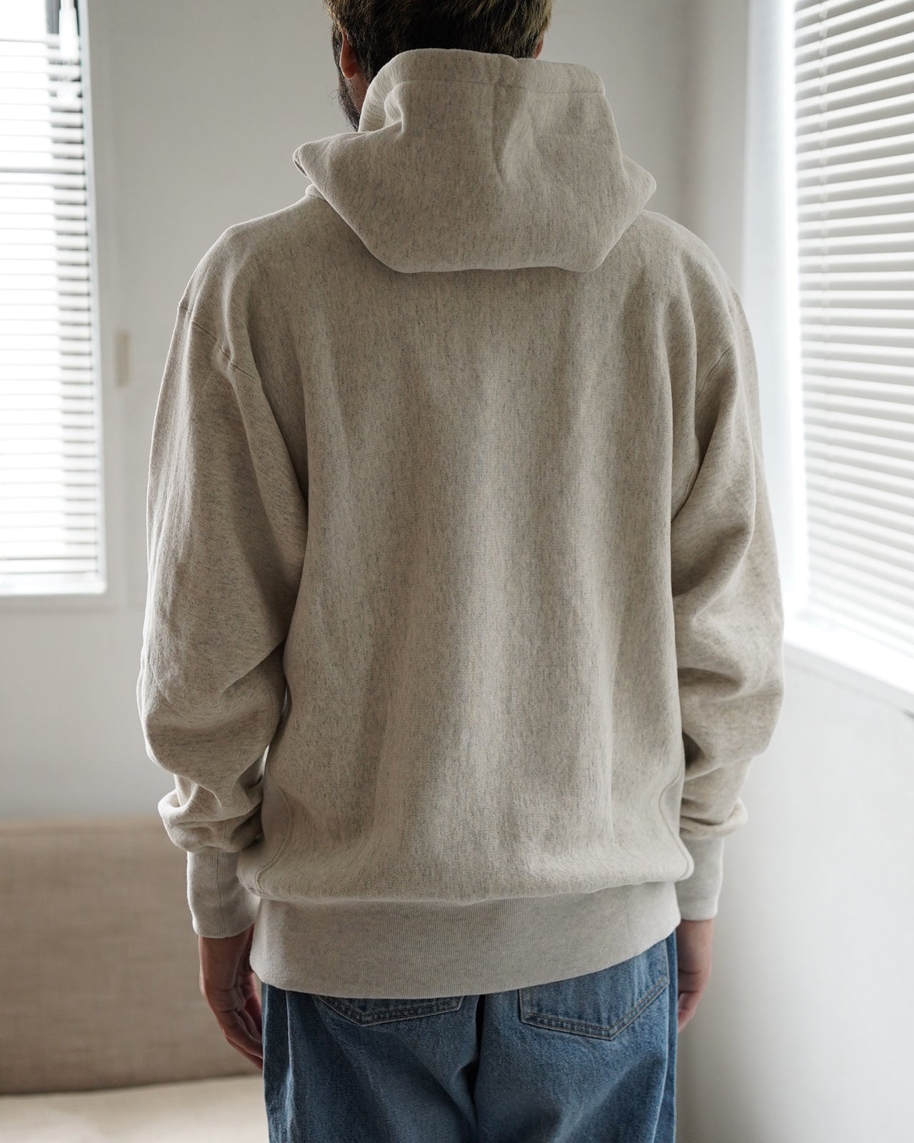 REVERSE WEAVE PULL OVER AFTER HOODED C3-A117