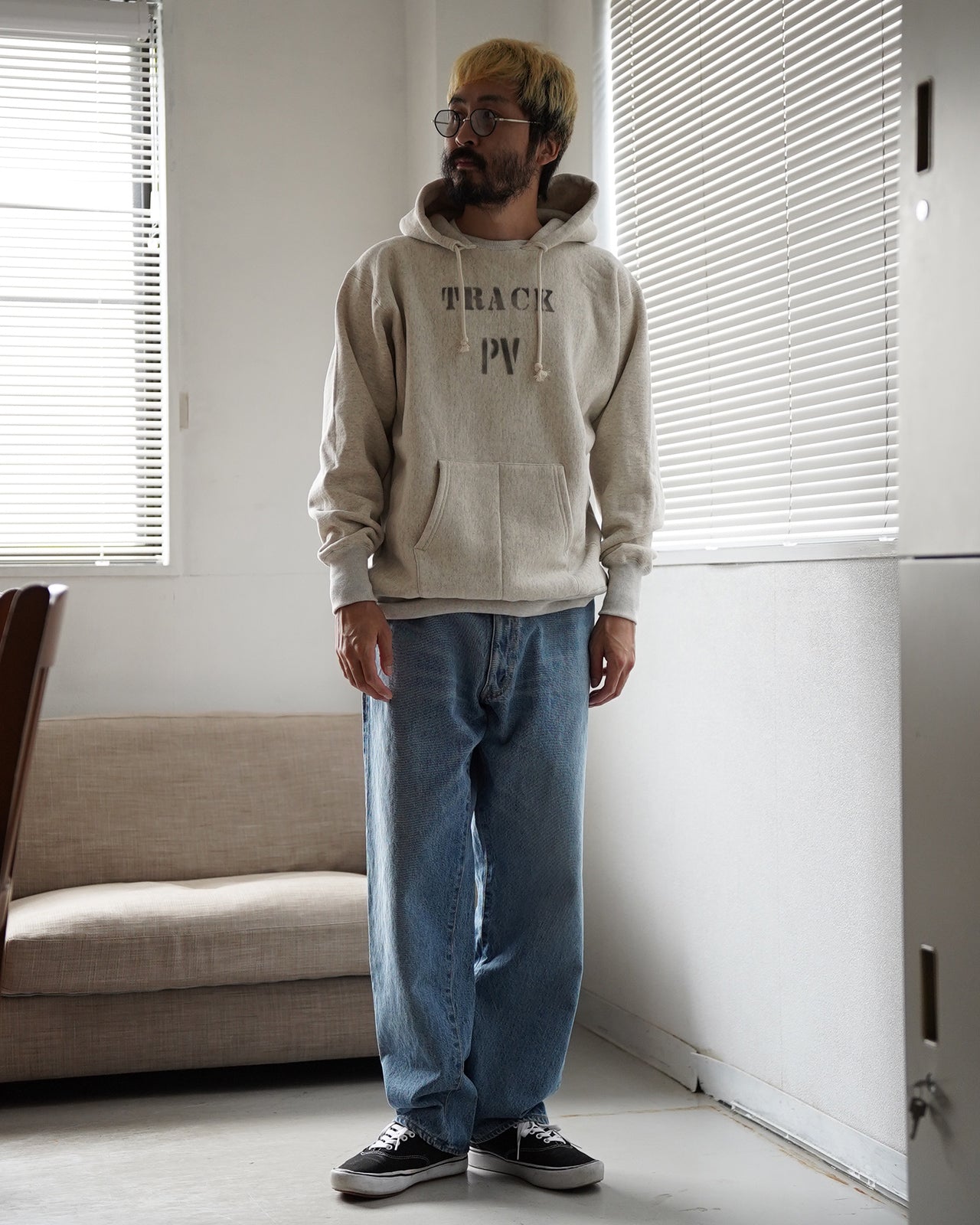 REVERSE WEAVE PULL OVER AFTER HOODED C3-A117