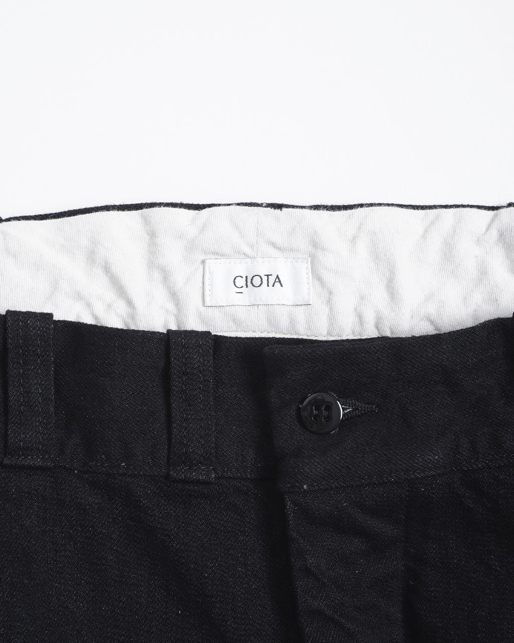 CIOTA シオタ デニムスラックス ブラック Denim Slacks PTLM-16DS-BKW 【送料無料】正規取扱店