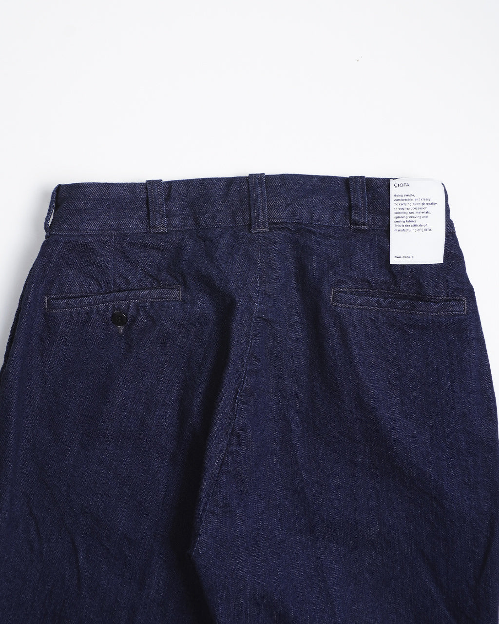 CIOTA シオタ デニムスラックス ネイビー Denim Slacks PTLM-16DS-PIW 【送料無料】正規取扱店