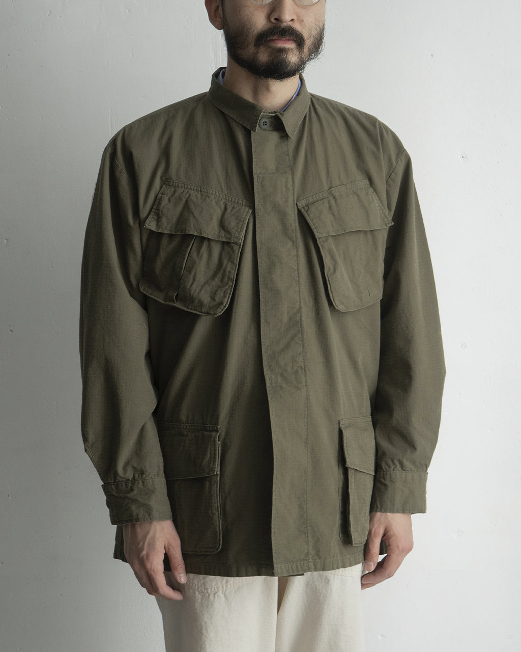 ジャングルファティーグジャケット Jungle Fatigue Jacket (Rip-Stop)《Stone Wash》JKLM-140-SW 正規取扱店
