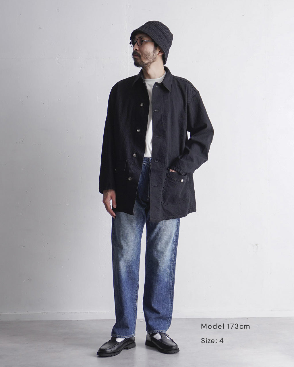 CIOTA 시오타 M-41 미군 데님 커버 올 재킷 맨즈 M-41 US ARMY Denim Coverall Jacket JKLM-136-BKW 세르빗치 데님 커버 올 맨즈 【송료 무료】정규 취급점