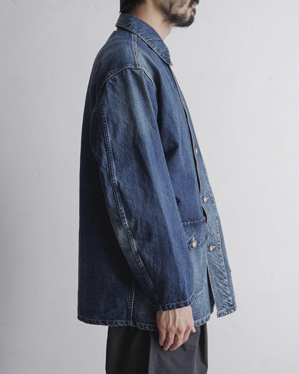 M-41 米軍 デニム カバーオール ジャケット メンズ M-41 US ARMY Denim Coverall Jacket JKLM-136-PIMDBL-D セルビッチ デニム カバーオール 正規取扱店