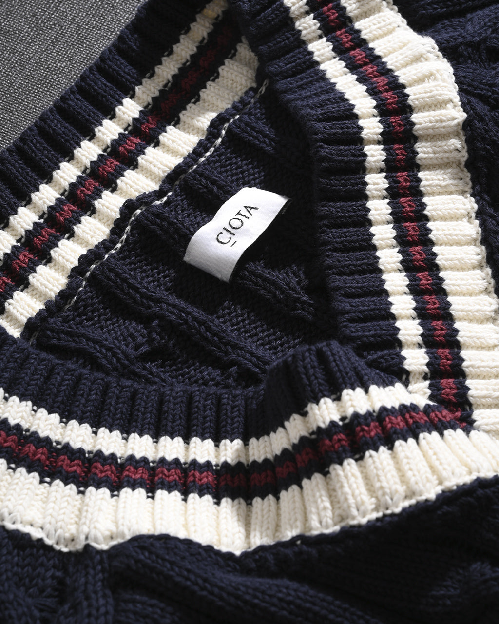 CIOTA シオタ Cricket Sweater チルデンニット KNLM-101 【送料無料】 正規取扱店
