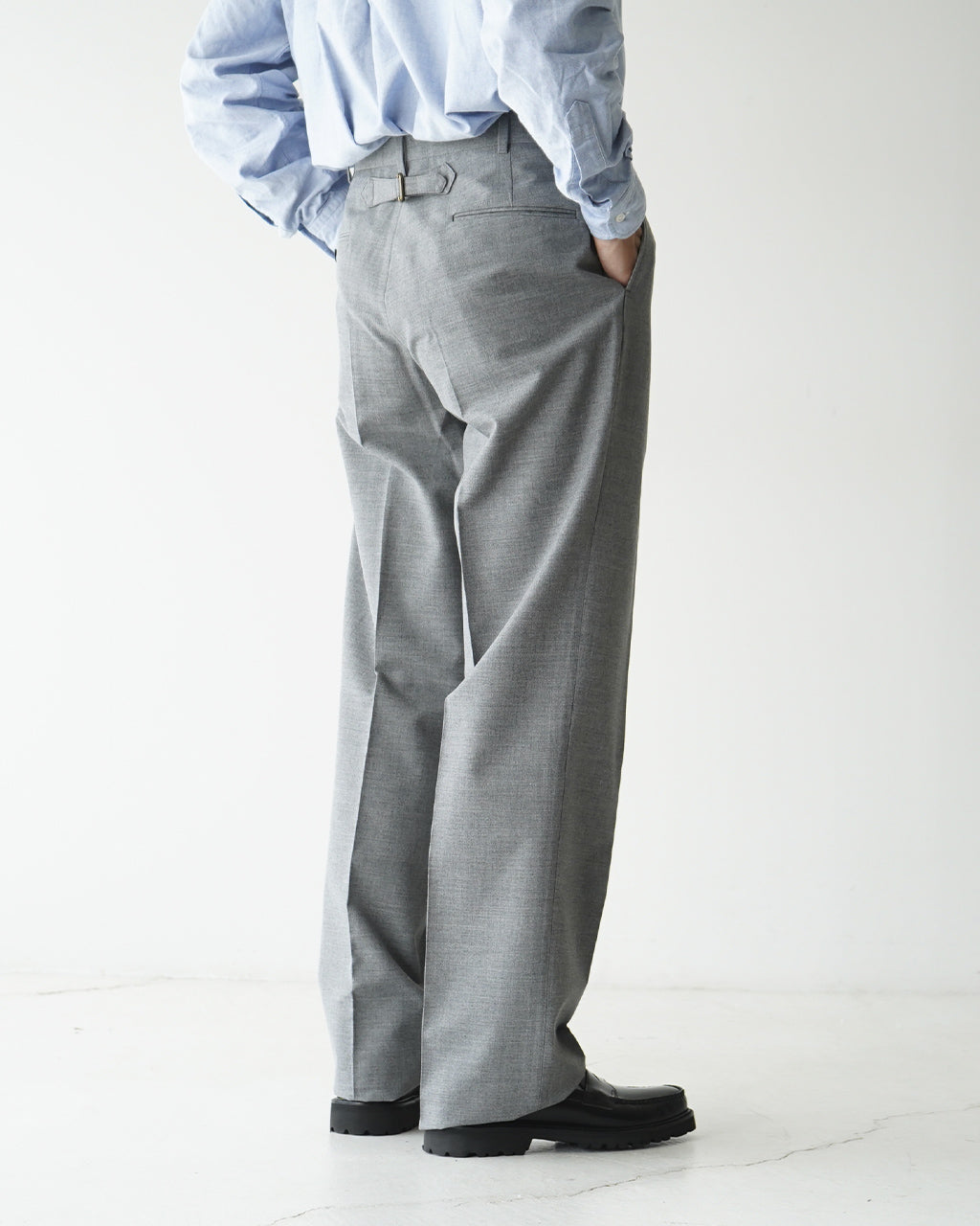 CIOTA × J.PRESS ORIGINALS 시오타 × J프레스 오리지널스 홉 삭 슬랙스 PIPED STEM TROUSERS BZLM-113【무료우송】 정규 취급점