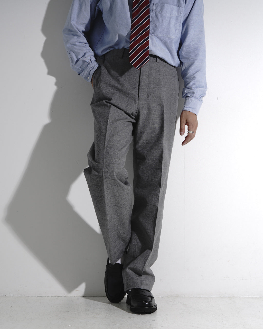 CIOTA × J.PRESS ORIGINALS 시오타 × J프레스 오리지널스 홉 삭 슬랙스 PIPED STEM TROUSERS BZLM-113【무료우송】 정규 취급점