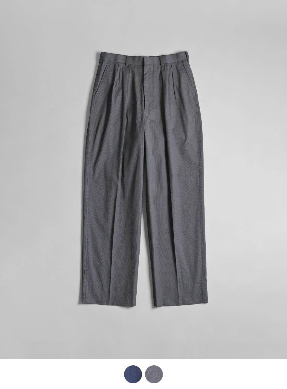 CIOTA × J.PRESS 시오타 × J.프레스 2플리츠 옥스포드 백스트라우저 2 Pleats Oxford bags Trousers PTLM-132【무료우송】 정규 취급점