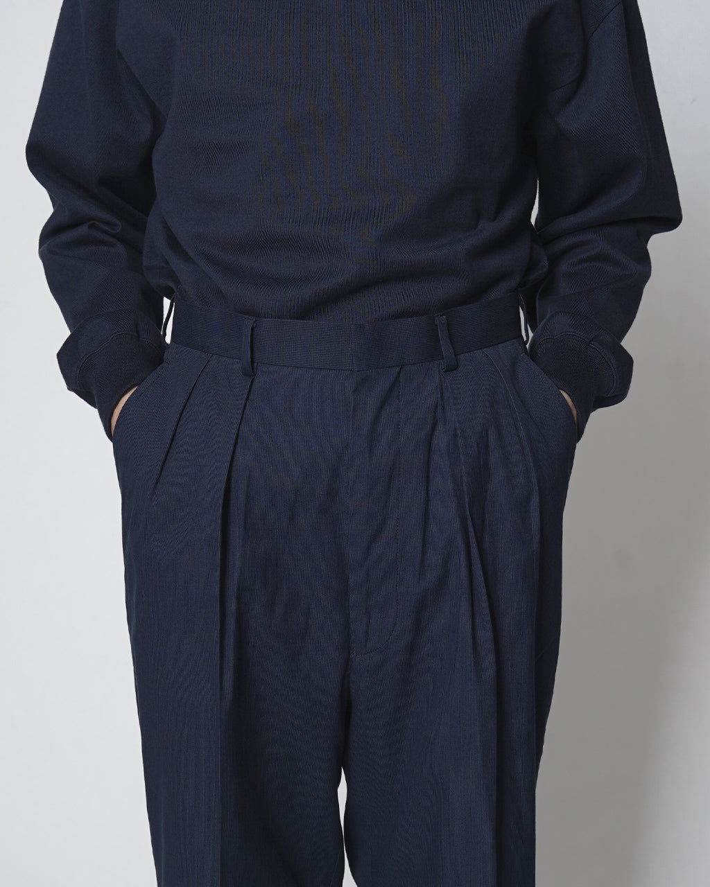 CIOTA × J.PRESS 시오타 × J.프레스 2플리츠 옥스포드 백스트라우저 2 Pleats Oxford bags Trousers PTLM-132【무료우송】 정규 취급점