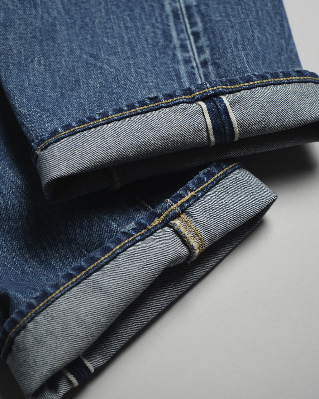 デニム ストレート 5ポケット パンツ New Straight 5 Pocket Pants ミディアム ダークブルー ダメージ PTLM-21STB 正規取扱店