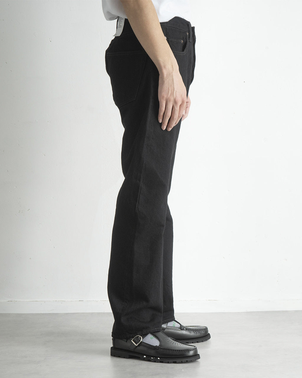デニム ストレート 5ポケット パンツ STRAIGHT 5 POCKET PANTS ブラック PTLM-21STB-BKW