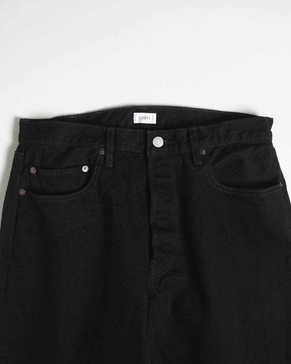 デニム ストレート 5ポケット パンツ STRAIGHT 5 POCKET PANTS ブラック PTLM-21STB-BKW