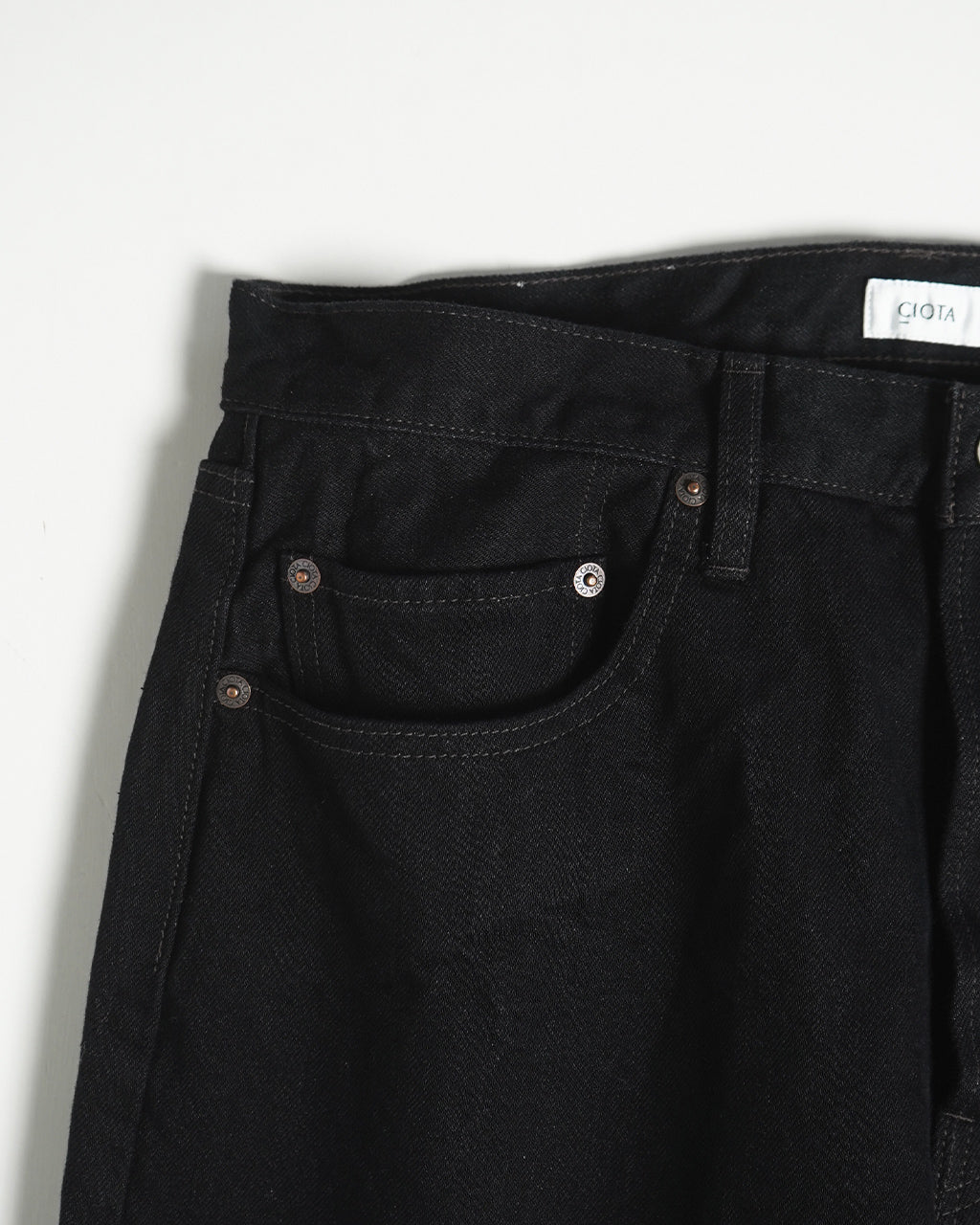 デニム ストレート 5ポケット パンツ STRAIGHT 5 POCKET PANTS ブラック PTLM-21STB-BKW