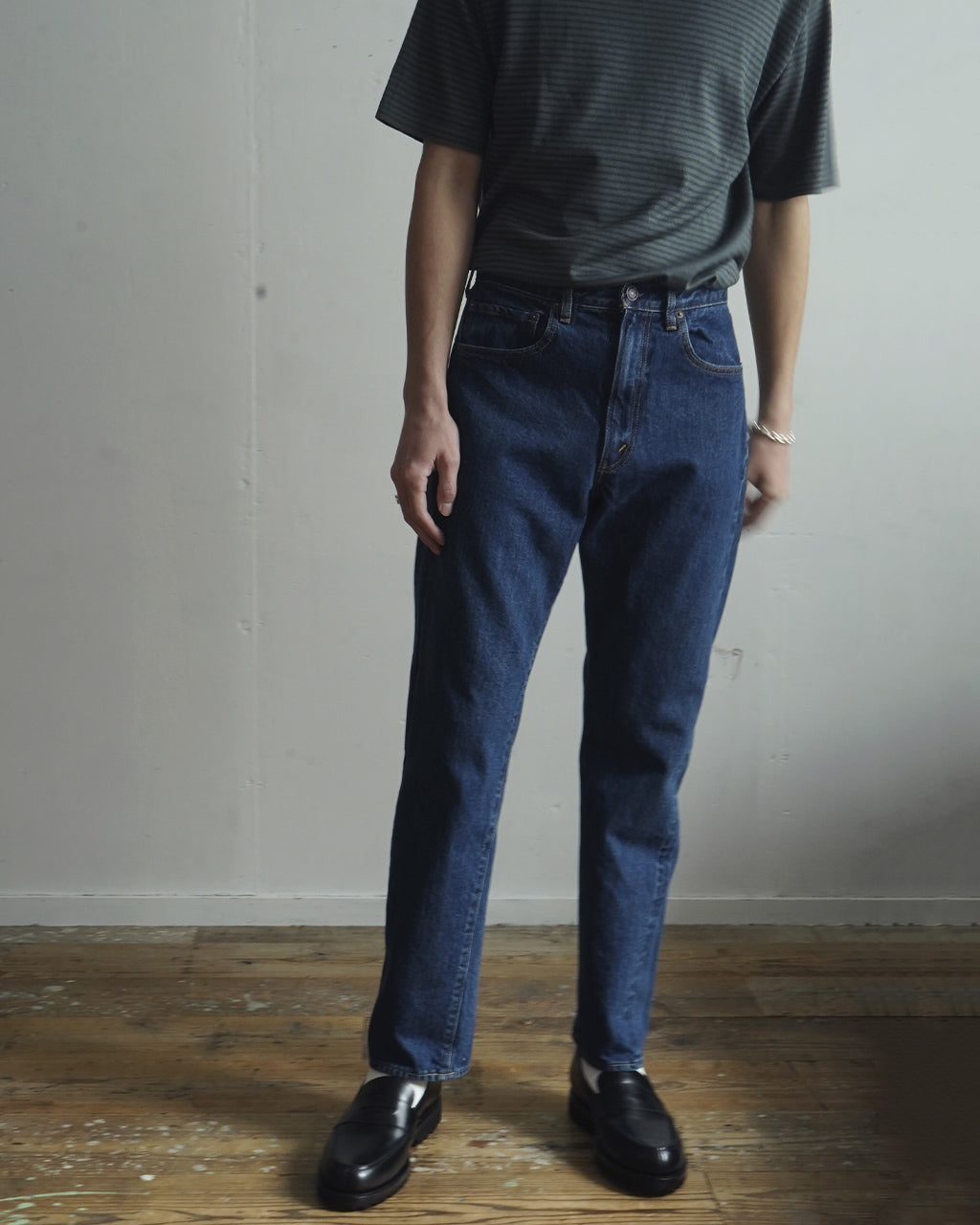 デニム テーパード 5ポケット パンツ Tapered 5Pocket Pants ブラック 本藍 ブルー ネイビー ダメージ PTLM-22TP 正規取扱店