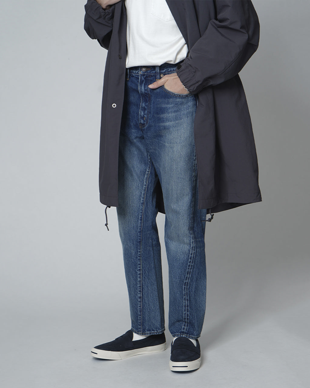 デニム テーパード 5ポケット パンツ Tapered 5Pocket Pants ブラック 本藍 ブルー ネイビー ダメージ PTLM-22TP 正規取扱店