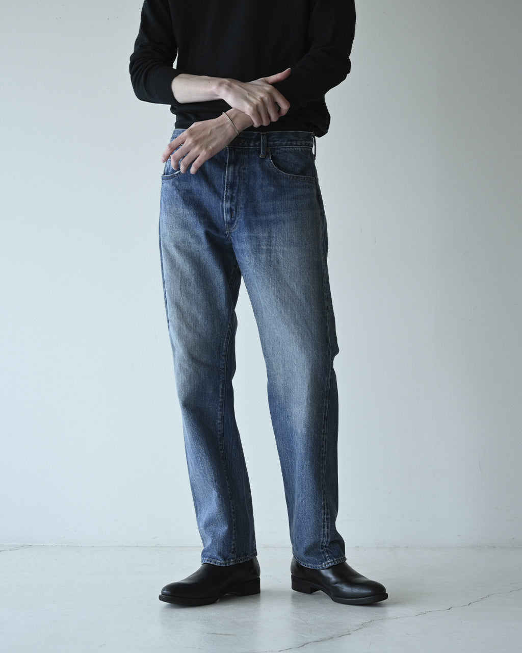 デニム テーパード 5ポケット パンツ Tapered 5Pocket Pants ブラック 本藍 ブルー ネイビー ダメージ PTLM-22TP 正規取扱店