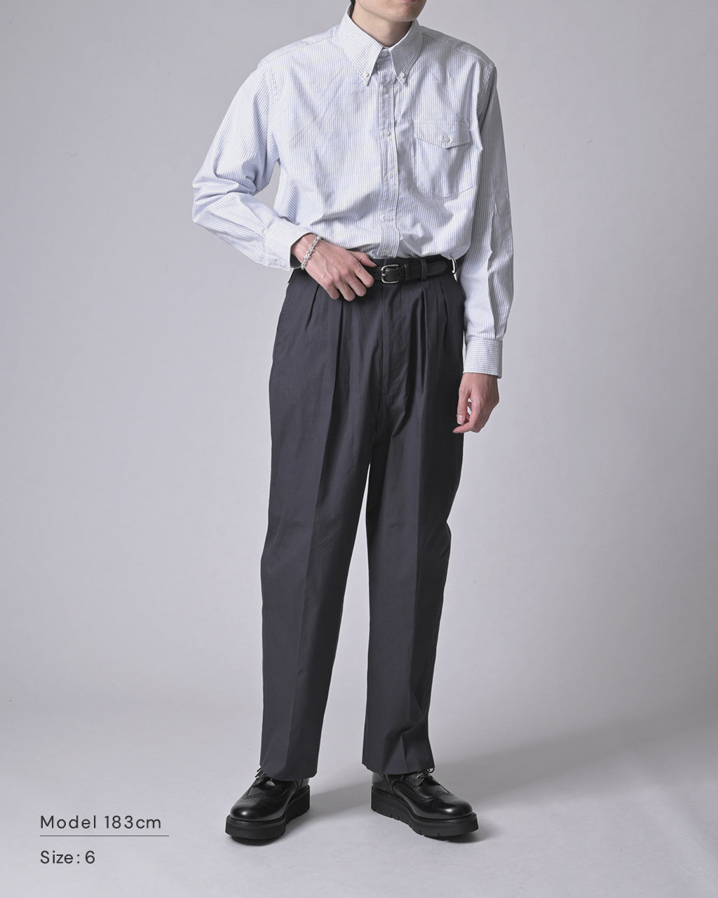 CIOTA × J.PRESS 시오타 × J. 프레스 옥스포드 버튼 다운 셔츠 Oxford BD Shirt SHLM-107-OX【무료우송】 정규 취급점