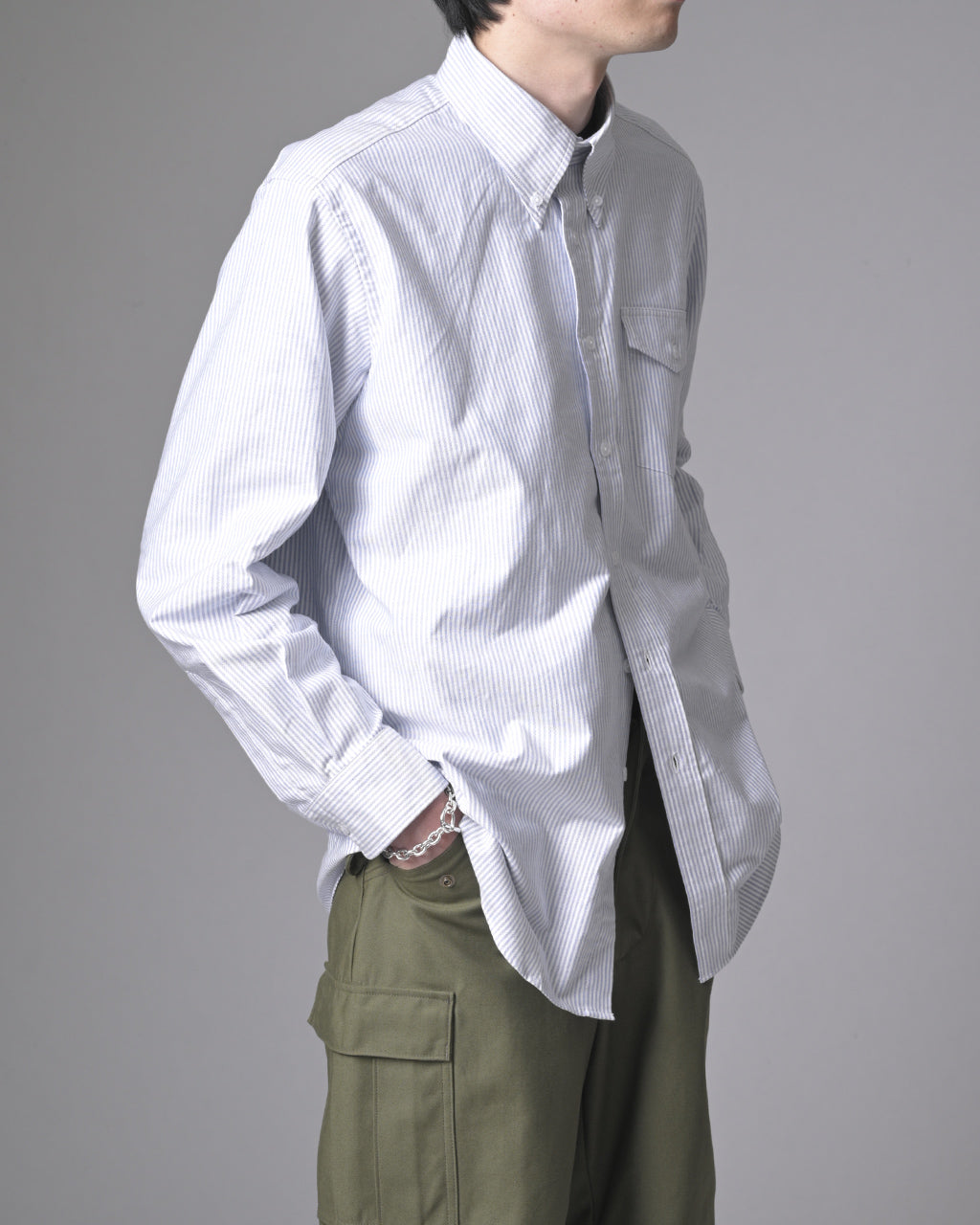 CIOTA × J.PRESS 시오타 × J. 프레스 옥스포드 버튼 다운 셔츠 Oxford BD Shirt SHLM-107-OX【무료우송】 정규 취급점