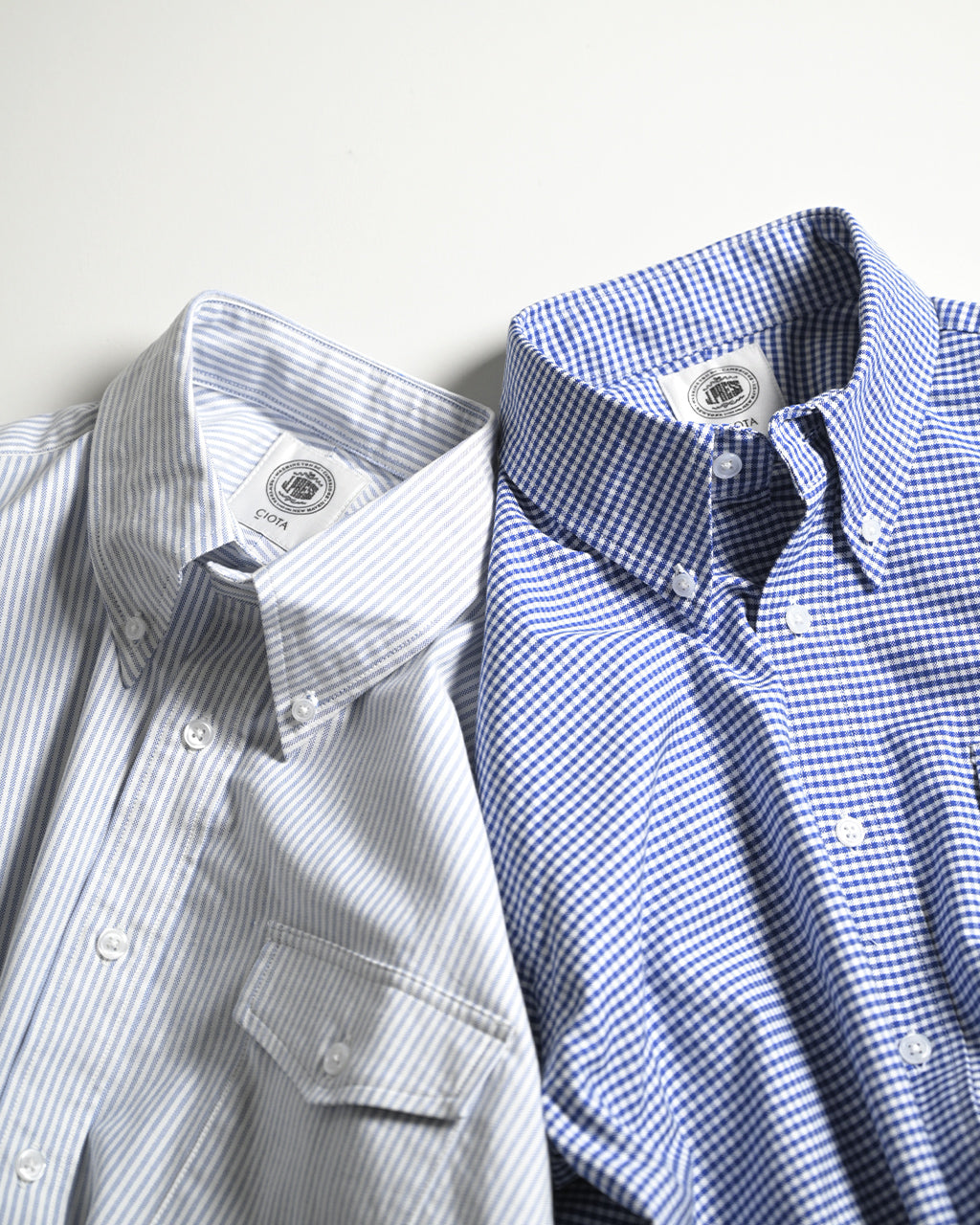 CIOTA × J.PRESS 시오타 × J. 프레스 옥스포드 버튼 다운 셔츠 Oxford BD Shirt SHLM-107-OX【무료우송】 정규 취급점