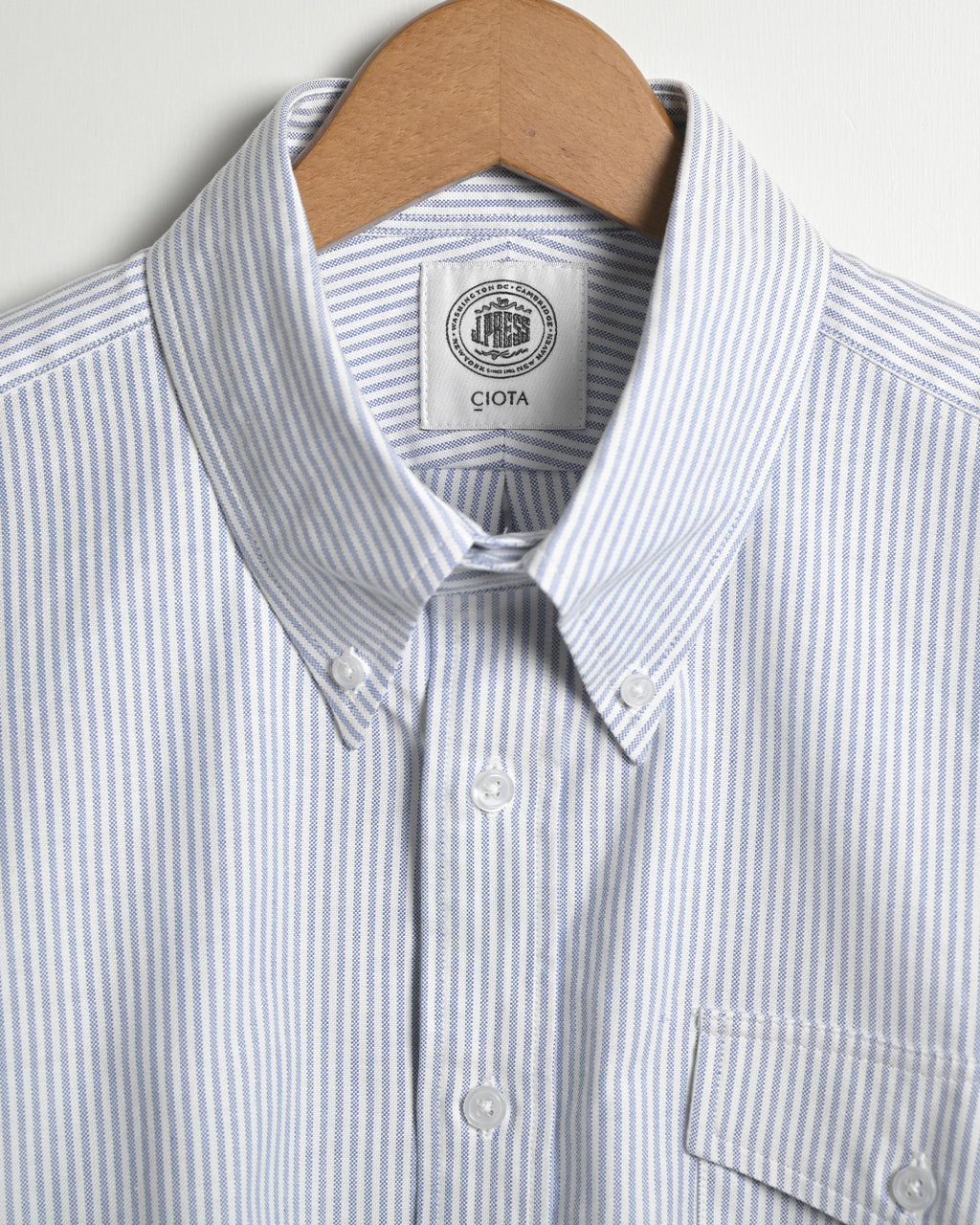 CIOTA × J.PRESS 시오타 × J. 프레스 옥스포드 버튼 다운 셔츠 Oxford BD Shirt SHLM-107-OX【무료우송】 정규 취급점
