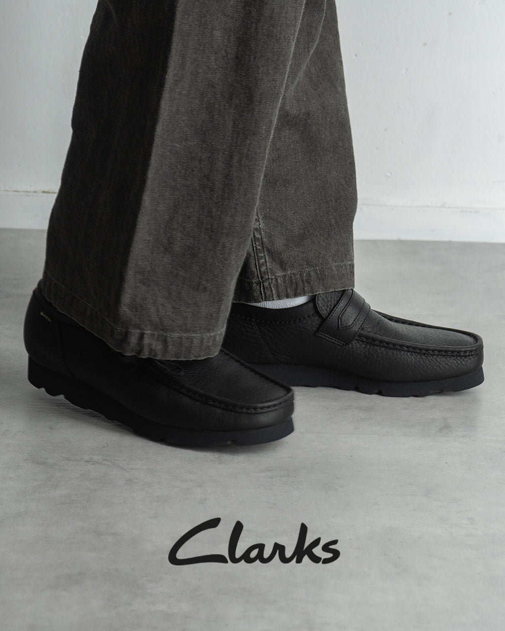 Clarks 클락스 왈라 로퍼 고어 텍스 WallaLoaferGTX 가죽 신발 가죽 신발 26178185【쿠폰 대상외】【무료우송】