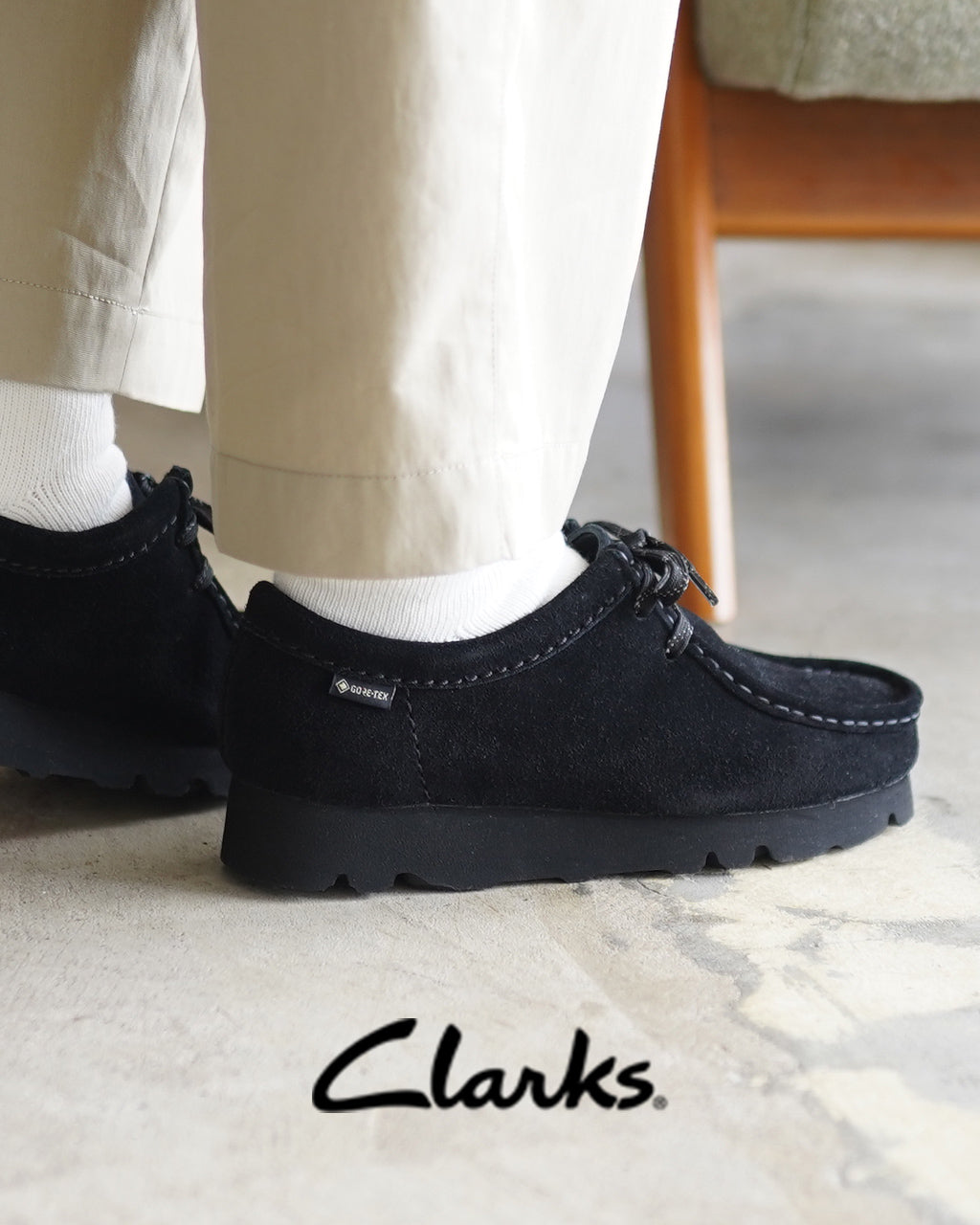 Clarks クラークス ワラビー ゴアテックス Wallabee.GTX レースアップ 