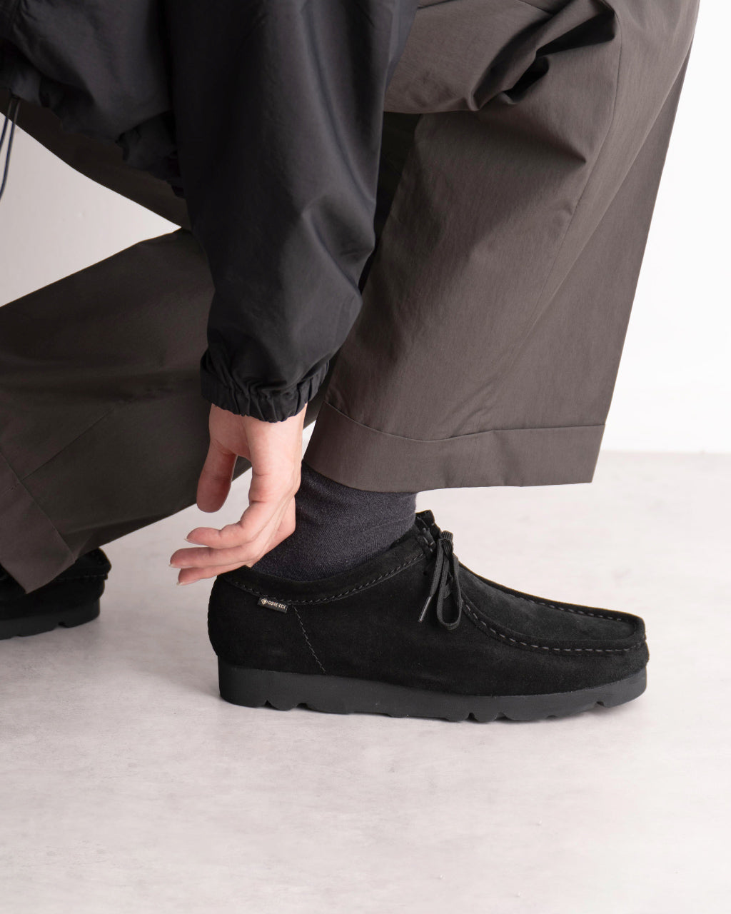 クラークス ワラビー Wallabee レザー モカシン シューズ 26155514