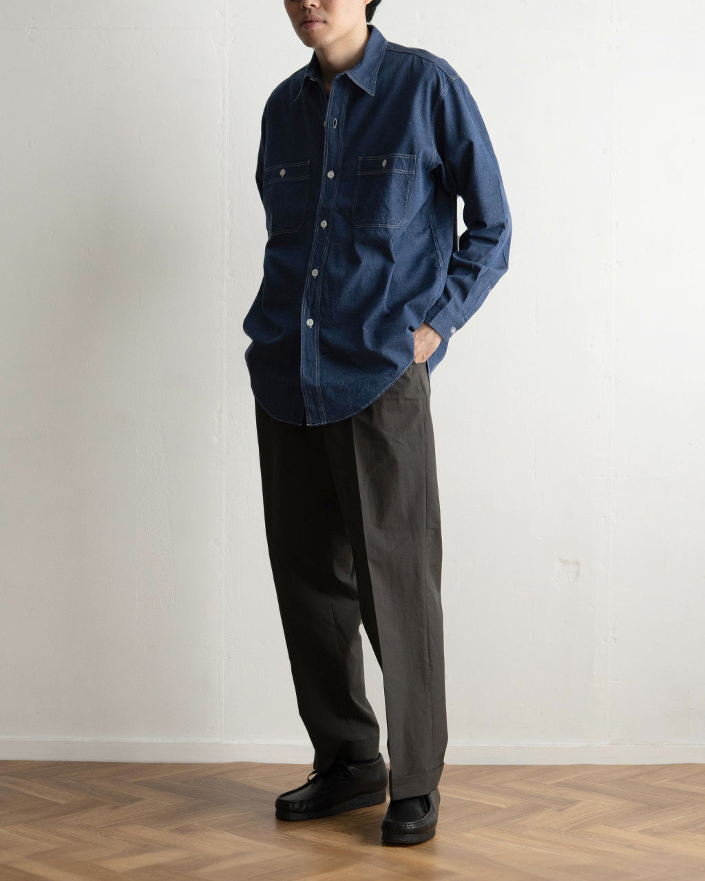 クラークス ワラビー Wallabee レザー モカシン シューズ 26155514