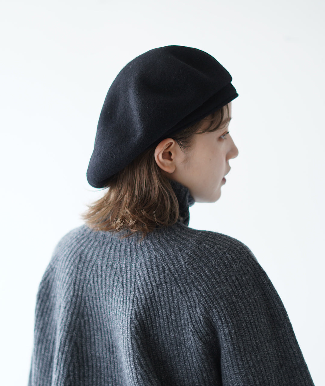 WOOL BIG BERET