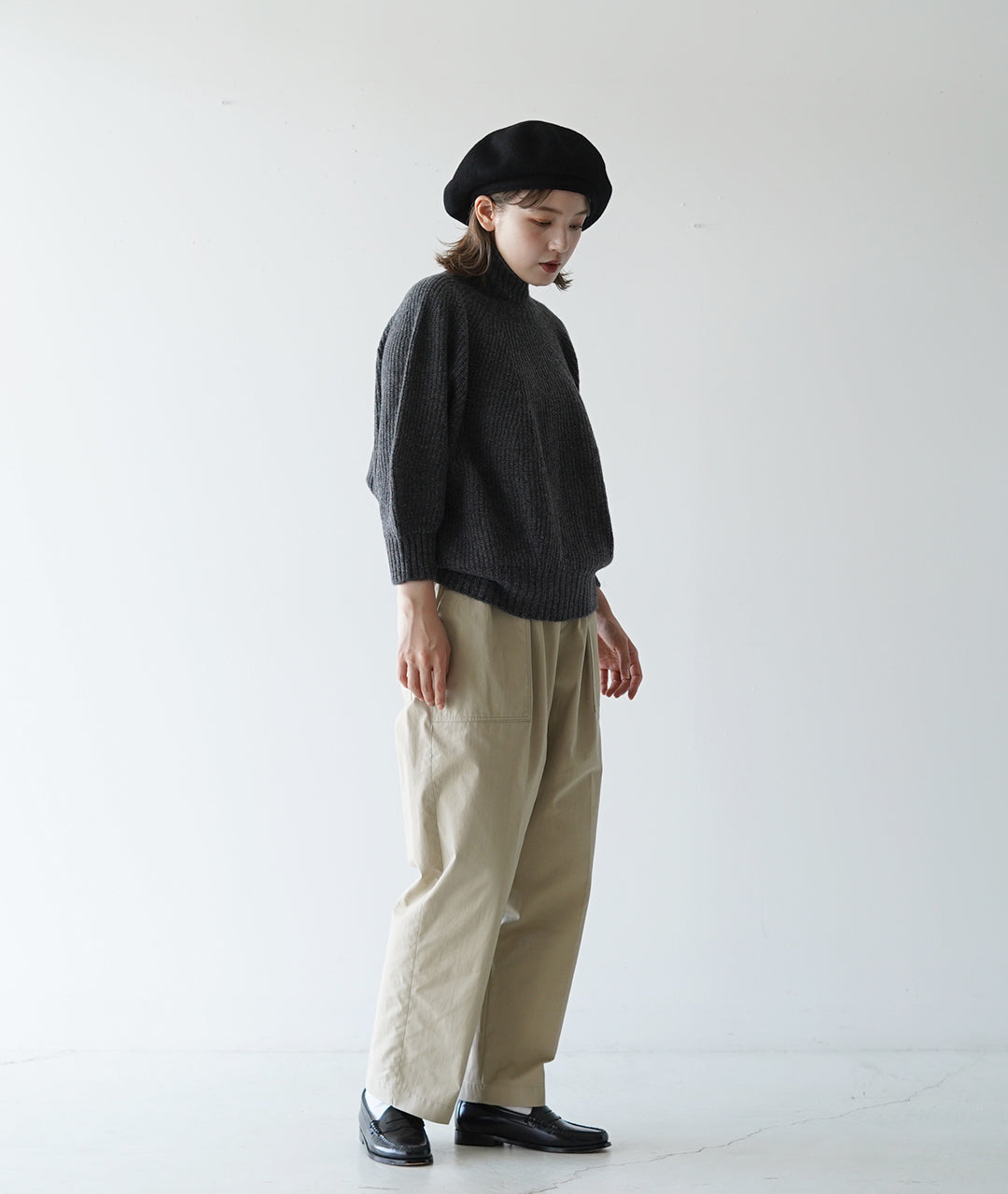 WOOL BIG BERET