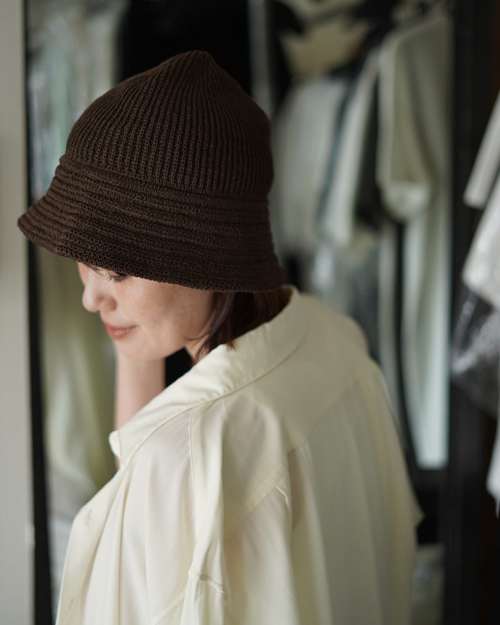 KNIT BALLOON HAT 27208-A