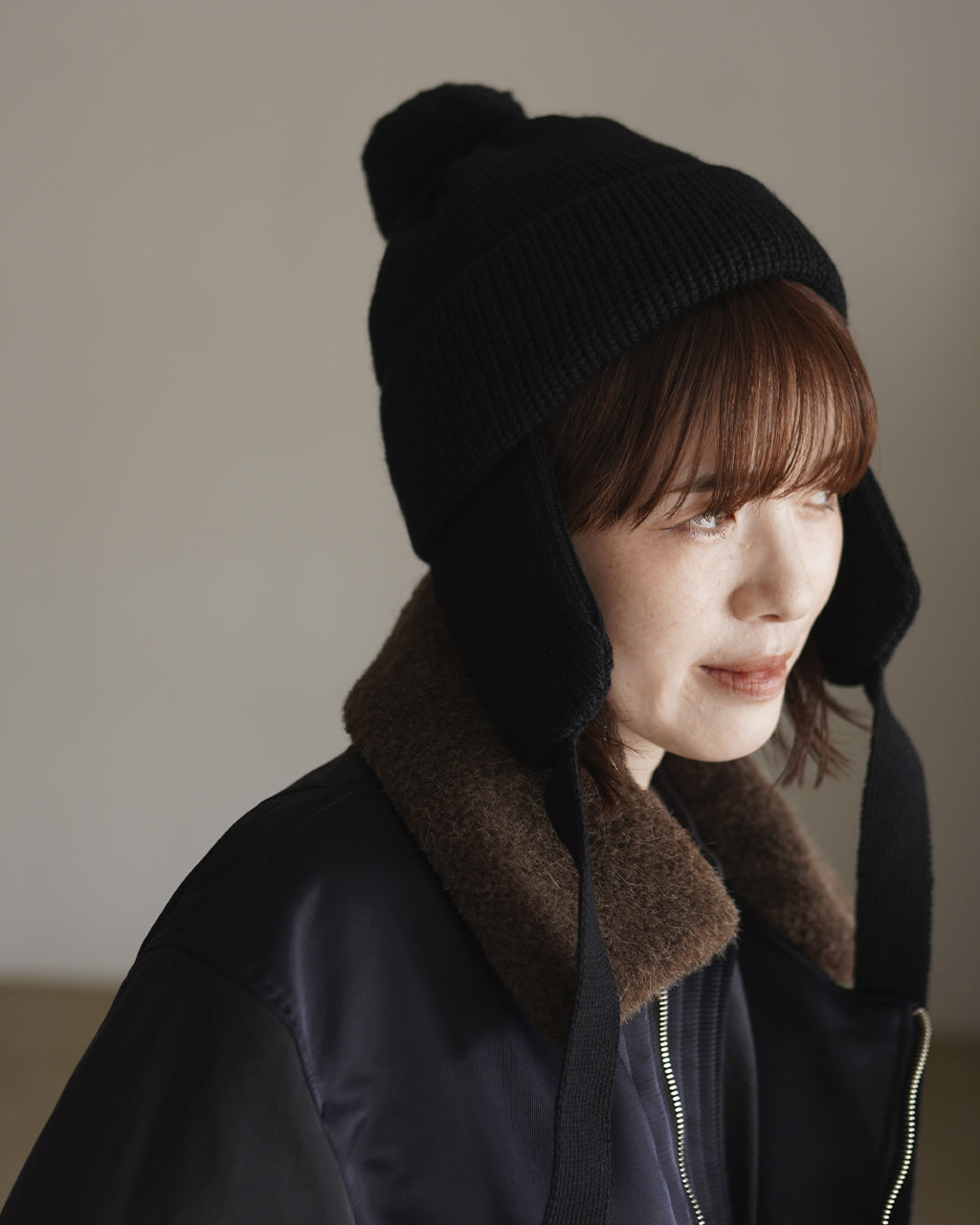 WOOL STANDARD KNIT(梵天,耳付き) 28254