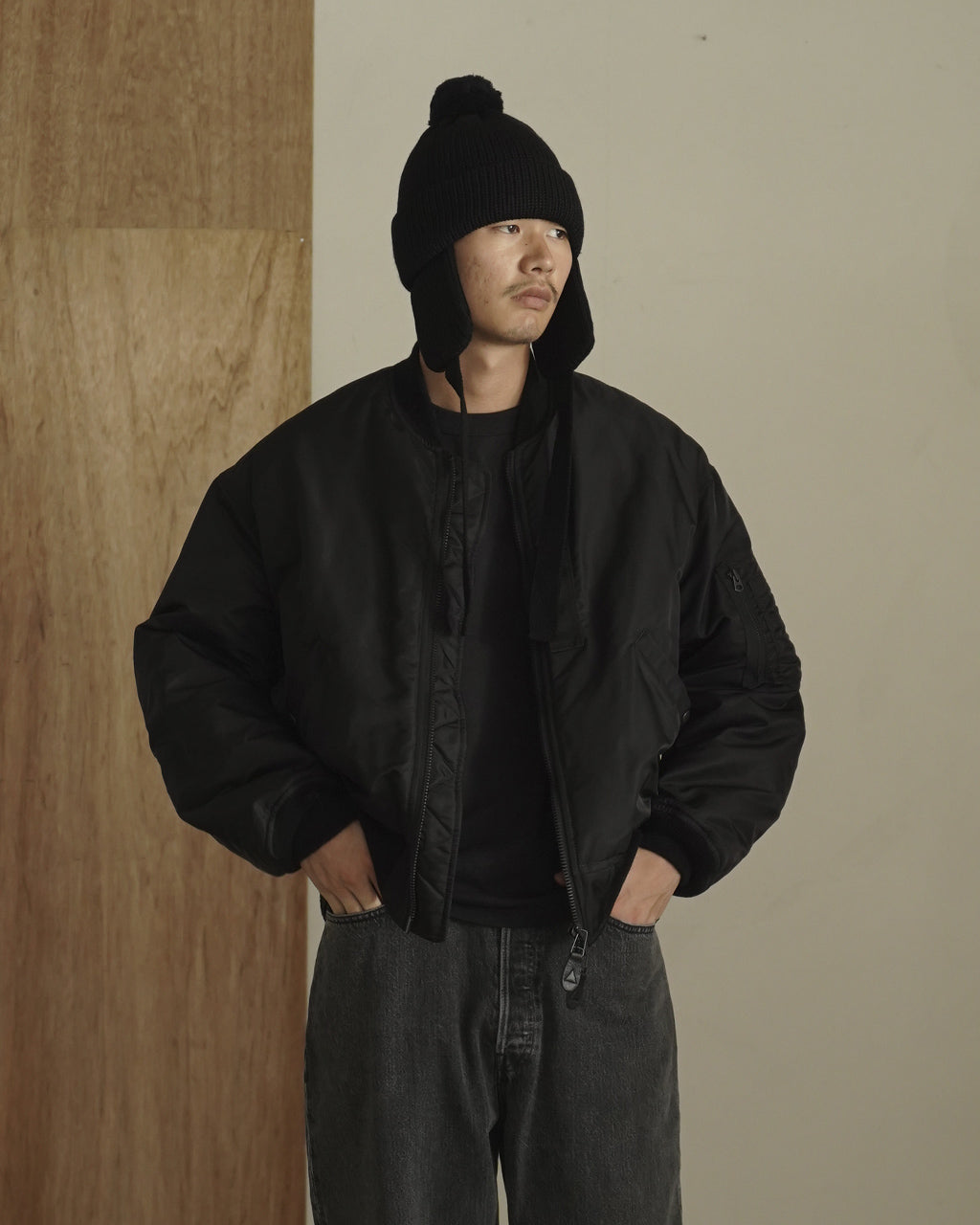 WOOL STANDARD KNIT(梵天,耳付き) 28254
