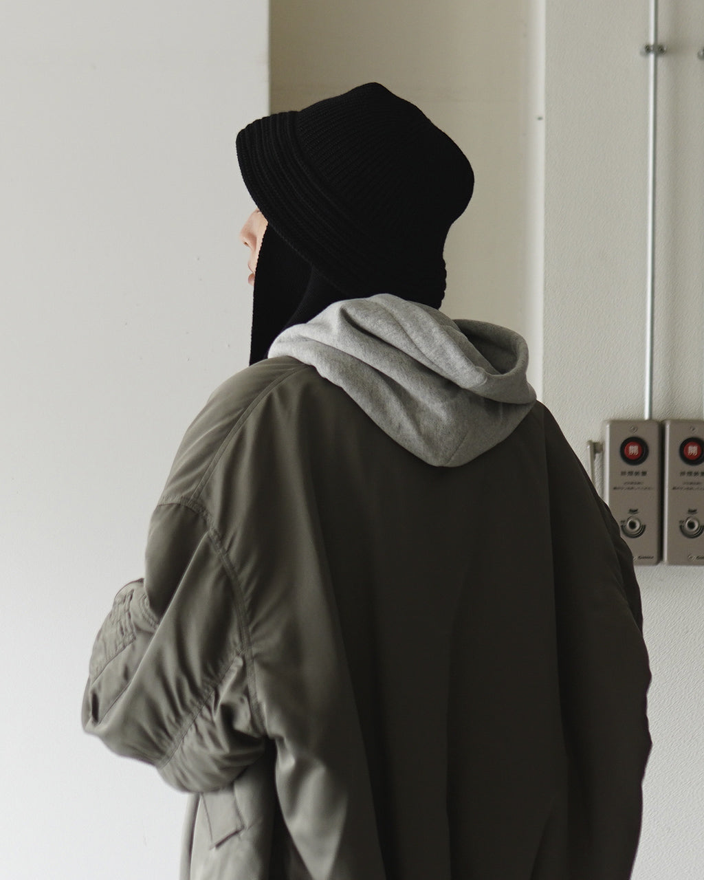 WOOL KNIT BALLOON HAT(マフラー付き) 28258