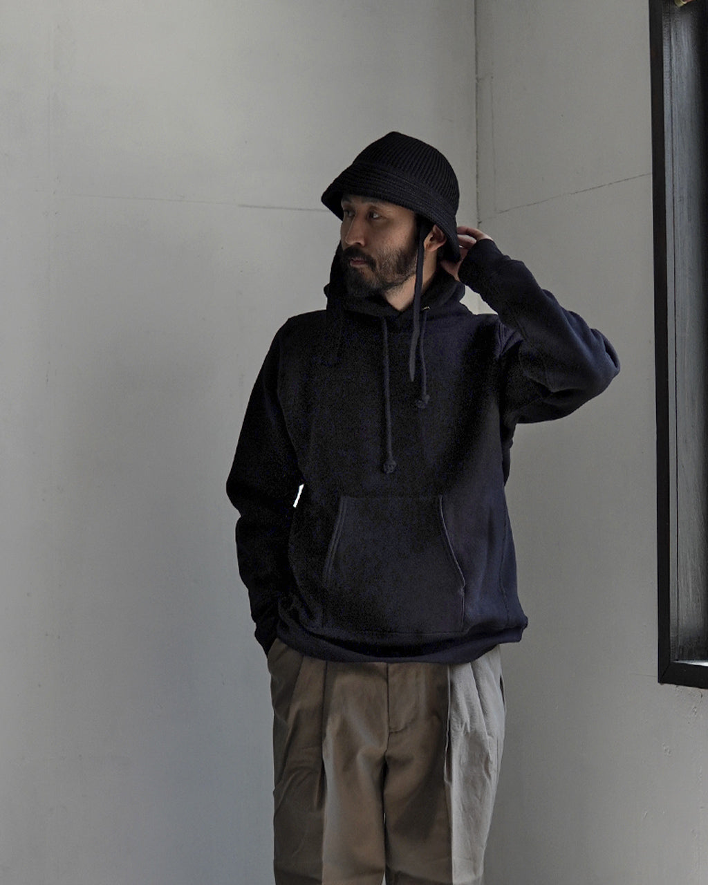 【Crouka別注】WASHABLE WOOL KNIT BALLOON HAT 28308