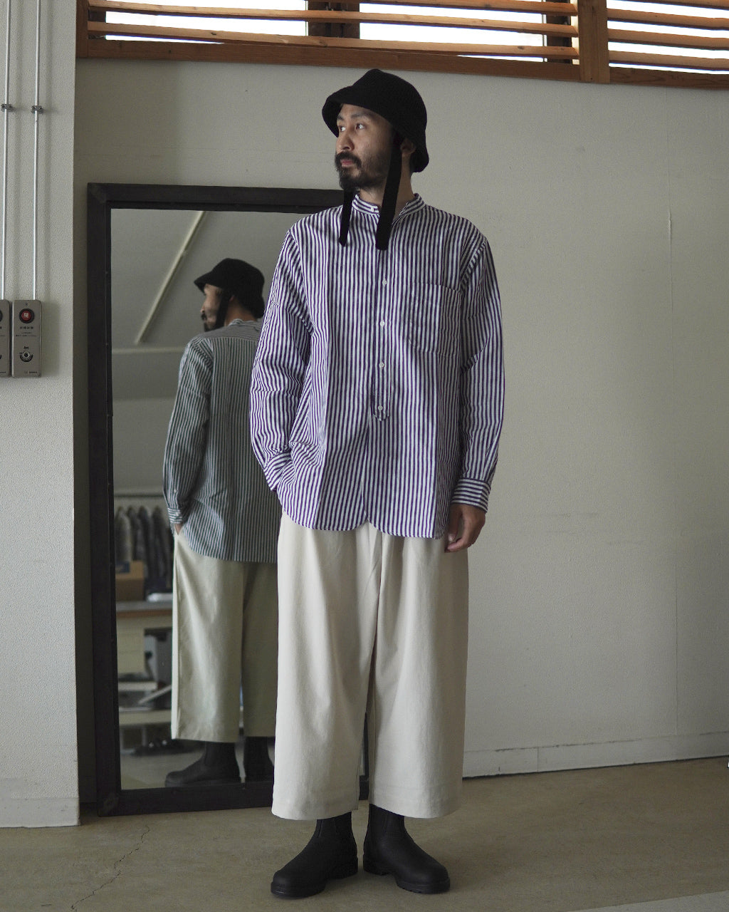 【Crouka別注】WASHABLE WOOL KNIT BALLOON HAT 28308