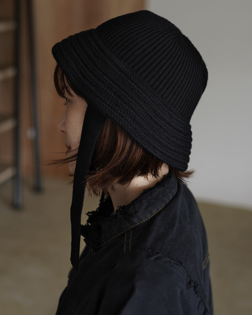 【Crouka別注】WASHABLE WOOL KNIT BALLOON HAT 28308