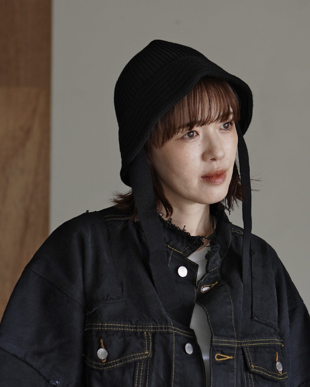 【Crouka別注】WASHABLE WOOL KNIT BALLOON HAT 28308