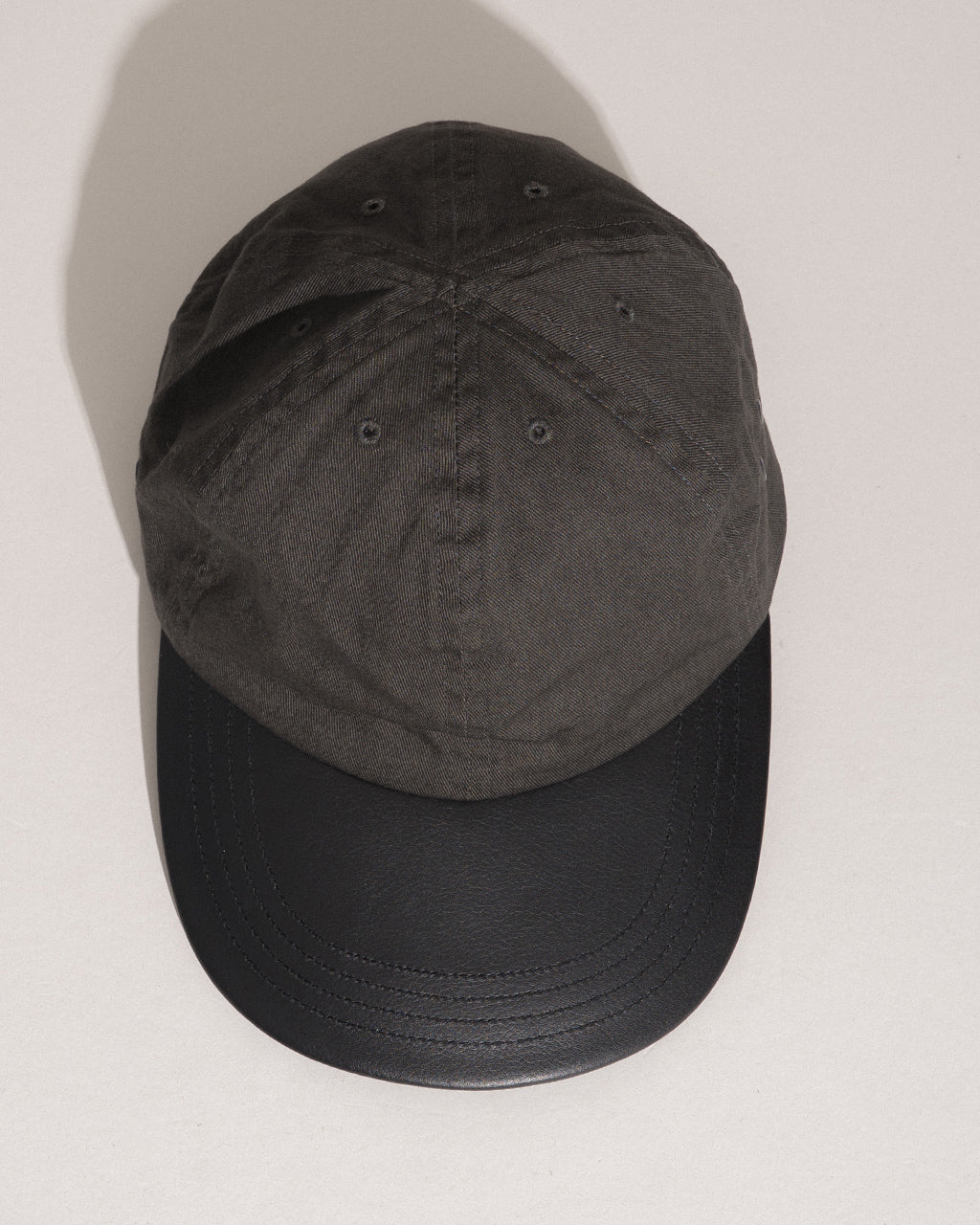 WASH HEAD & LEATHER BRIM CAP NO.301387