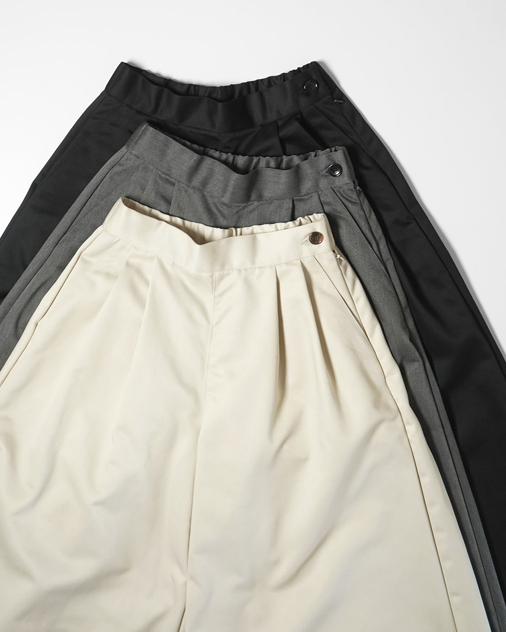 【SALE!40%OFF】Commencement コメンスメント ツイル ガウチョパンツ Twill gaucho pants イージーパンツ ワイドパンツ フレア C-295