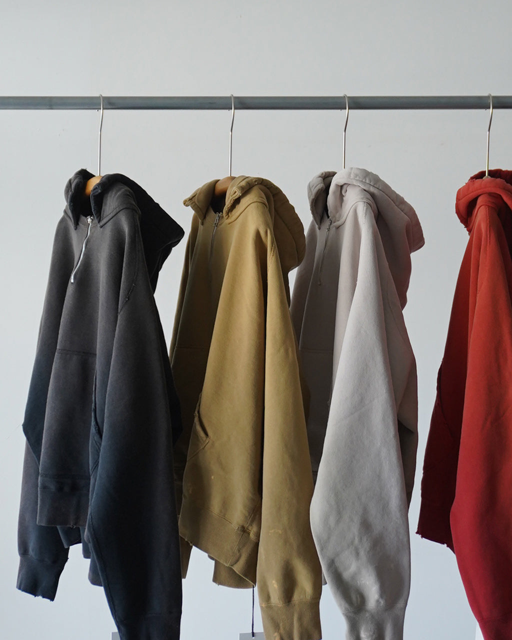 concause コンコース front zip after hoodie 2602012 ハーフジップ