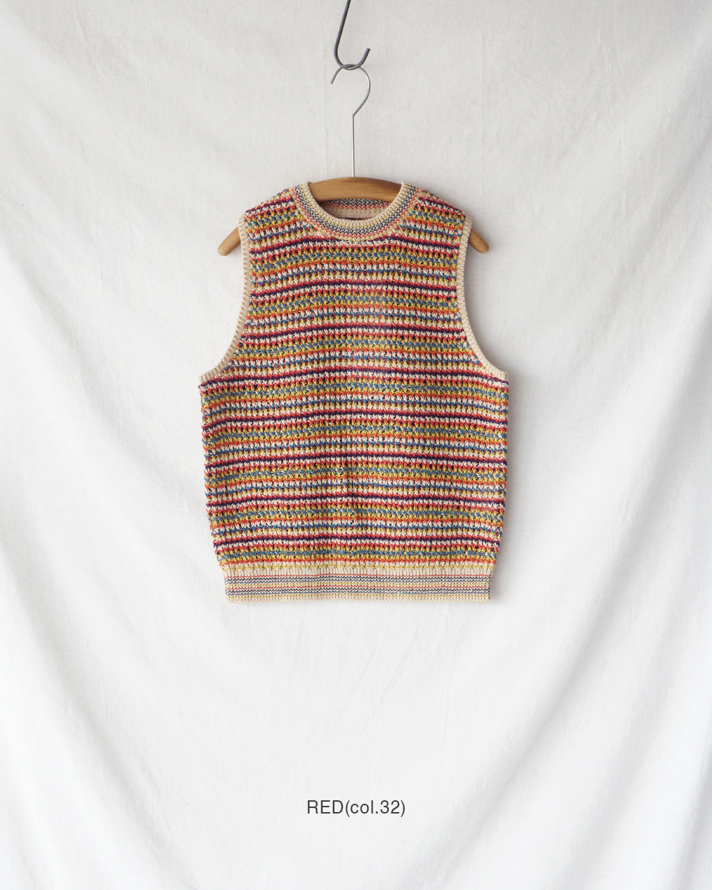 COOHEM コーヘン SUKE BORDER KNIT VEST 透けボーダーニットベスト | Crouka(クローカ)